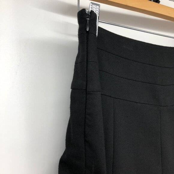 Romy Black Structured knee length Pencil skirt pleated Medium (8-12) - Picture 5 of 14